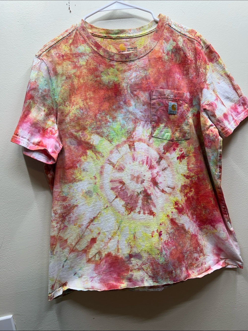 Carhartt Cotton Original Fit Tie-Dye Short Sleeve Pocket Tee